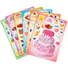 [Calificación Ce.Cpc] 6 Hojas/Paquete Compra Directa Transfronteriza Pegatinas de Cambio de Rostro Juguetes DIY para Niños Pegatinas de Rompecabezas para Pasteles