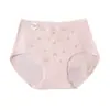 Ropa Interior de Algodón Antibacteriana de Cintura Alta 10A para Mujer, Calzones Estampados Sin Costuras Transpirables, Talla Grande, Ropa Interior Cómoda y Amigable con la Piel al por Mayor