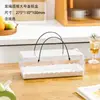 Rolo de bolo portátil estilo suíço-japonês, rolo de dragão transparente dos sonhos, rolo de bolo toalha comprida, caixa de embalagem para bolos finos, caixa retangular