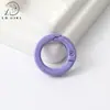 Llavero con cierre de resorte de 20 mm pintado en spray de colores, cadena para teléfono móvil DIY, accesorios colgantes para bolso hechos a mano con cuentas