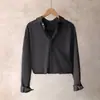 Camisa de Manga Longa Masculina Estilo Hong Kong Estilo Japonês Primavera Outono Camisa de Manga Longa Top Ins Alta Qualidade Cor Sólida Camisa Casual de Negócios