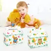Dd162 Oso de Peluche Oso Pequeño de Amazon Globo para Bebé Caja Blanca de Cartón Forma de Caja Portátil 3D