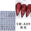 Pegatinas Transfronterizas para Uñas New Nail Art ins Símbolo Musical Gótico Letra Inglesa 3D Adhesivas para Uñas Venta al por Mayor