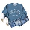 Amazon comercio exterior transfronterizo día de partido rugby estampado de letras cuello redondo moda base suéter de manga larga al por mayor