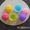Suministro directo de fábrica una variedad de molde de silicona de 3 cm rosa orquídea molde para pudín DIY molde para gelatina molde