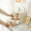 Caja de Almacenamiento Transparente tipo Cajón para Figuras de Escritorio para el Hogar, Caja de Exhibición Pop Mart para Muñecas y Coleccionables