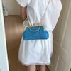 Moda Corrente Fecho Fivela Bolsa Feminina 2025 Verão Nova Moda Simples Casual Grande Capacidade Estilo Ocidental Transversal Ombro Concha