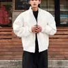 Chaqueta de aviador estilo corto transfronteriza Ropa exterior para hombre Otoño Invierno Cortavientos Cuello alto Hombro normal Ropa exterior Estilo americano Silueta a prueba de tres (agua, viento, suciedad) Chaqueta de béisbol