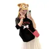 En Stock Venta Caliente Verano Nueva Camiseta de Manga Corta para Mujer, Estilo Coreano Dulce Estampada Holgada, Talla Grande Camisa Básica de Media Manga