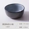 Lindo e lindo mancha 4,5 polegadas tigela pequena tigela de cerâmica tigela de comer doméstica tigela de arroz estilo japonês tigela pequena para sopa cor