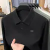 Camisa polo para hombre 2026 primavera y otoño estilo nuevo, top de cuello camisero, casual de negocios, versátil para ir al trabajo, camiseta base de punto