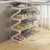 Sapateira Multicamadas para Hall de Entrada, Solução de Armazenamento de Sapatos para Porta, Sapateira Econômica para Estudantes, Suporte Simples de Sapatos para Moradia Alugada