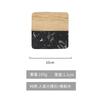Posavasos de Mármol Transfronterizos Posavasos de Madera Creativos Madera de Acacia Anti-Escaldante Manteles Individuales para Barra de Café Posavasos Aislantes para Té Redondos