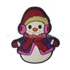 Amuletos para zapatos de muñeco de nieve navideño, Accesorios para zapatos tipo zueco de regalo de Navidad, Decoración de goma blanda de PVC Accesorios para DIY, Transfronterizo