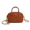 2025 Primavera y Verano Nuevo Nicho Fragante Romboidal Cadena Bolso Almohada Moda Portátil Hombro Cruzado Bolso Bowling