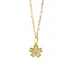 Collar Colgante de Acero Inoxidable Europeo y Americano Transfronterizo Mariposa Ballena Tortuga Cadena de Clavícula de Moda de Lujo Ligero para Mujer 18K Oro