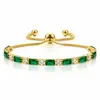 Pulseira de zircônia da moda transfronteiriça feminina nicho simples cristal pulseira de alta qualidade acessórios joias joias joias atacado