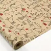 Paquete rodante de Amazon transfronterizo tamaño grande 3m Papel kraft navideño papel de regalo alce árbol de Navidad regalo