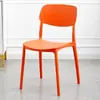 Sillas Coloridas de Moda, una Opción Ideal para Apartamentos Pequeños, Sillas de Comedor de Plástico Minimalistas Modernas con Diseño Delgado, Sillas de Lujo Ligero para Uso Doméstico
