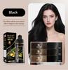 Tinta de Cabelo Vegana Transfronteiriça com Embalagem Totalmente em Inglês, Tinta de Cabelo em Espuma, Suave e Não Irritante, Cobre os Fios Brancos e os Deixa Pretos