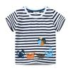 Camiseta de Manga Corta para Niños Verano 25 Nueva Ropa para Niños Chaqueta para Niños Camiseta Básica Bordada para Bebé Algodón Camiseta para Niños