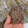 En stock encaje de nailon con bordado de orquídea hilo dorado malla de gancho accesorios para ropa ropa de mujer retro vestido Nuevo