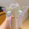 Accesorios para el Cabello con Borlas de Princesa Nuevos de Celebridad de Internet Douyin Accesorios de Hada Dinastía Han Diadema de Flor de Sirena Hada Mariposa