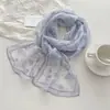 Novo Estilo Lenço Longo de Seda para Mulheres, Lenço de Chiffon 100% Seda de Amora, Versátil e de Alta Qualidade, Lenço de Primavera e Verão, Lenço de Pescoço, Echarpe