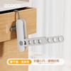 Tendedero plegable para ropa, engrosado, para interiores, multifuncional, de pared, para viajes, de plástico, percha para ropa, venta al por mayor, viaje de negocios, portátil, percha para ropa de cinco agujeros