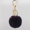 Llavero colgante de bola de piel sintética de conejo Rex de 5 cm, piel artificial, ropa de piel, equipaje, funda para teléfono móvil, joyería DIY, 32 colores