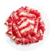Rollos de Res Tierna Alimentada con Grano, Rollos de Res Moteada Copo de Nieve, Ingredientes para Olla Caliente, Pre-Procesados, No Rebanados, Rodajas de Res Frescas Congeladas para Uso Comercial
