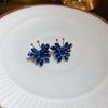 Pendientes de plata con forma de mariposa y flor de perla retro francesa, pequeños y exquisitos, de alta gama, con diseño de hada súper dulce para mujer.