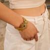 Pulsera Europea y Americana Transfronteriza de Alta Versión Más Vendida para Mujer Pulsera Chapada en Oro de 18K Pulsera que No se Desvanece Fabricante Mayorista