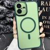 Adecuado para Funda Magnética para Teléfono Iphone17Promax 15 Semitransparente 14Pro Esmerilada 13 de Alta Gama 12P Agujero Fino 11
