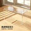 Estante de almacenamiento transparente acrílico para gabinete de espejo de baño y tocador, partición en capas para evitar que los artículos se caigan, estante para mascarillas faciales y cosméticos