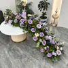 Arreglo Floral para Fondo de Boda, Decoración Floral de Arco, Escaparate, Flores de Mesa para Sala de Exposiciones, Tira Larga de Flores, Flores Artificiales, Flores Falsas, Flores para Decoración de Punto Fotográfico Popular