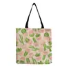 Bolso de Hombro Nuevo con Estampado de Cactus Bolso Creativo Distintivo Bolso Tote Grande para Estudiantes logo imprimible