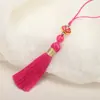 6cm Xiangyun Pequeno Pingente de Franja com Borla Joia Artesanal Decoração Pingente para Capa de Celular Pingente Marcador de Página Acessórios de Grampo de Cabelo