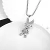 Nuevo Collar de Conejo con Diamantes Completos, Año del Conejo, para Mujer, Estilo ins, Celebridad de Internet, Hip-hop, Colgante Distintivo, Cadena Larga de Lana Versátil
