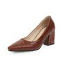 Zapatos de una sola capa de principios de primavera Comercio exterior Nuevos Zapatos Retro para Mujer Tacón Grueso Zapatos de una sola capa para Mujer Combinan con Todo Cómodos de Boca Baja Punta Cuadrada Tacones Altos