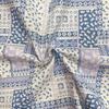 Tecido Impresso 100% Algodão Novo de 27 Anos, Patchwork Xadrez Vintage, Roupas Infantis Azul e Branco para Primavera e Verão, Tecido para Camisa de Bebê, Vestido
