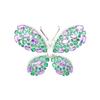 Nuevo Broche de Mariposa de Lujo Ligero de Cuatro Colores con Microincrustaciones de Zircón Elegante Clásico Combinable Pin de Insecto Accesorios para Hombres y Mujeres