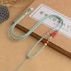 Cordão de pingente da sorte de cinábrio de alto teor, seguro, Buda da sorte de jade, corda de pingente de jade, cordão de colar trançado à mão