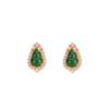 Joyería Yuebao Plata Esterlina S925 Chapado en Oro Jade Vintage Lujo Ligero Aretes de Calabaza Moda Simple Aretes de Plata de Alta Gama