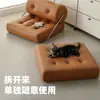 Sofá individual sala de estar apartamento pequeño bloque de tofu Sofá Taji cama plegable doble propósito estilo crema módulo sofá perezoso