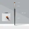 Pincel para Ojos con Mango de Madera y Detalle de Ojo, Set de Maquillaje para el Área Triangular del Ojo con Hoja Angular, Pincel para Delineador de Ojos, Pincel para Debajo de los Ojos, Pincel para Sombras de Ojos, Set Completo