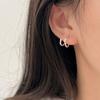 Pendientes de Aro Geométricos de Plata de Ley S925 Chiheng para Mujer 2026 Nuevo Estilo Coreano Diseño de Moda Pendientes y Accesorios para Orejas Versátiles