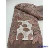 Vestido Europeo y Americano Plisado Flor 3D Lentejuelas Encaje de Malla Tela Encaje de Lentejuelas Nupcial