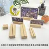 En Stock de Fábrica Madera de Haya Soporte Simple para Tarjetas de Escritorio Clip para Notas Soporte de Exhibición de Calendario Acrílico Clip para Fotos con Impresión de Logo
