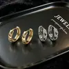Aretes tipo brazalete con incrustaciones de piedra estilo Lujo Ligero, Aretes retorcidos unisex, Brazaletes para oreja para mujer, Pendientes de diseño de nicho versátiles y de moda